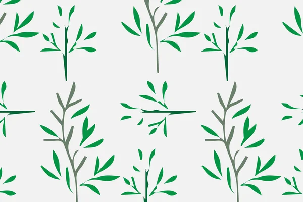 Pattern plant and flower, seamless