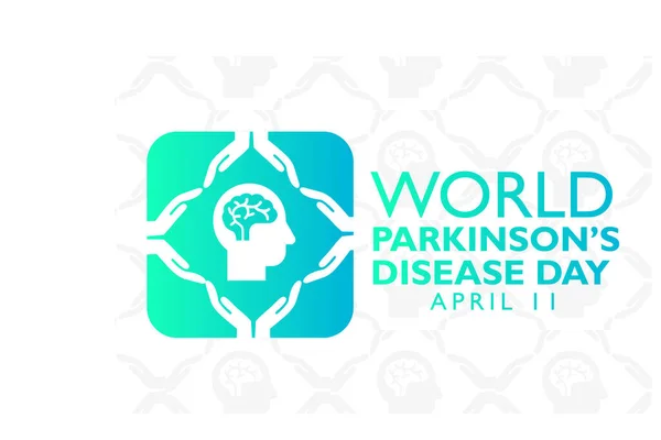 Vector illustration of World Parkinson's disease Day observed on 11th April Holiday concept. Template for background, banner, card