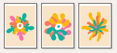 Tasarımınız için resim çerçeveleri, soyut vektör arkaplanı