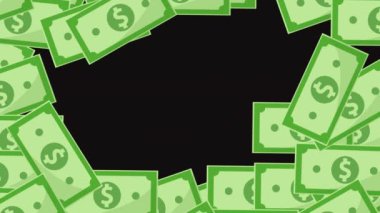 para dolar banknotları koyu arkaplan