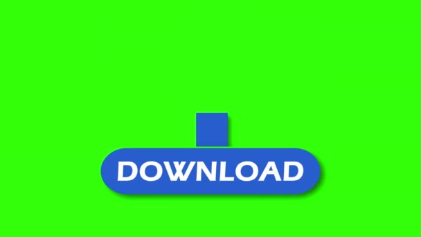 Download Arrow Button Green Background — Stock Video