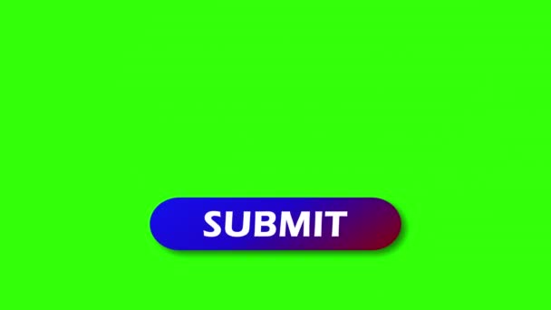 緑色の画面にボタンを送信する — ストック動画