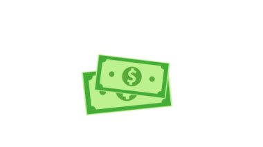 Beyaz arkaplanda dolar atlama