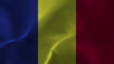 Ulusal bayrak animasyon geçmişi. Kumaş kumaş dokusu saten. Rüzgar