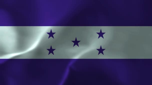 Bandiera Dell Honduras Trama Del Tessuto Bandiera Nazionale Dell Honduras — Video Stock