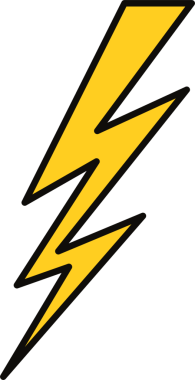 Şimşek simgesi ile doldurulmuş - özet biçimi