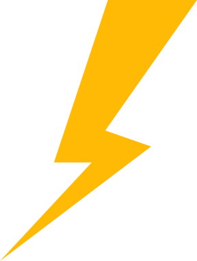 Şimşek simgesi vektör illüstrasyonu