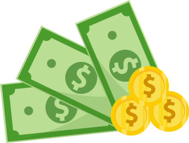 Dolar para simgesi, düz stil