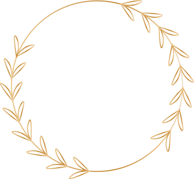 Çiçek çelengi. El çizimi vektör illüstrasyonu.