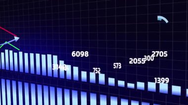 Oku ve grafiği gösterilen 3 boyutlu borsa grafiği