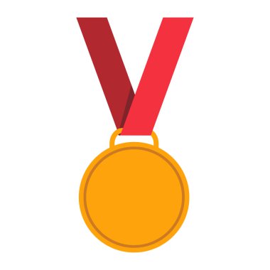 Boş Bronz madalyon başarısı metalik kazanan işaret simgesi düz