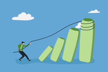 iş adamı merdivene tırmanma.