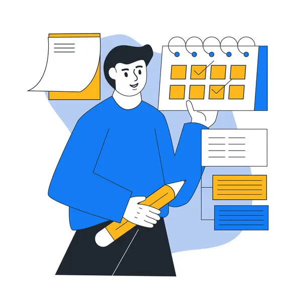 Grafik çubuğuna tırmanan işadamlarının vektör çizimi. kavram krizi ekonomisinde