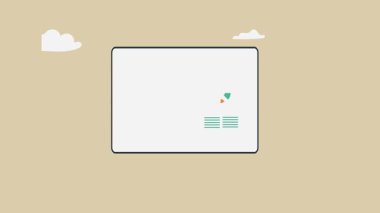 Grafikli el çizimi iş çizelgesi. vektör illüstrasyonu.