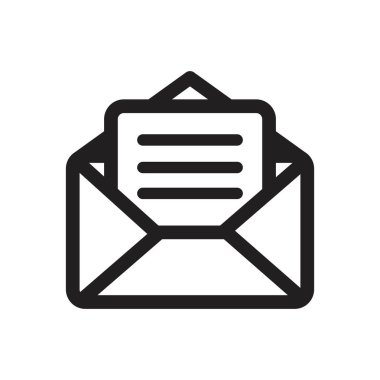 Web, bilgisayar ve mobil uygulama için zarf simgesi, e- posta simgesi vektörü