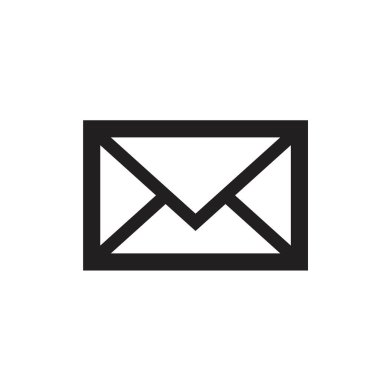 Web, bilgisayar ve mobil uygulama için zarf simgesi, e- posta simgesi vektörü