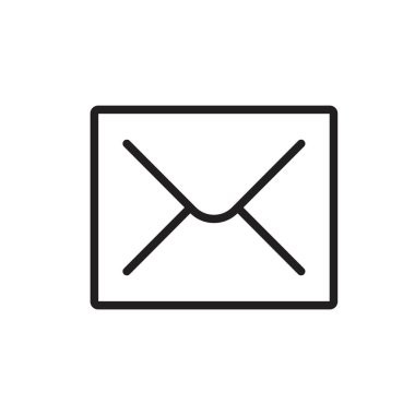 Web, bilgisayar ve mobil uygulama için zarf simgesi, e- posta simgesi vektörü