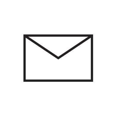 Web, bilgisayar ve mobil uygulama için zarf simgesi, e- posta simgesi vektörü