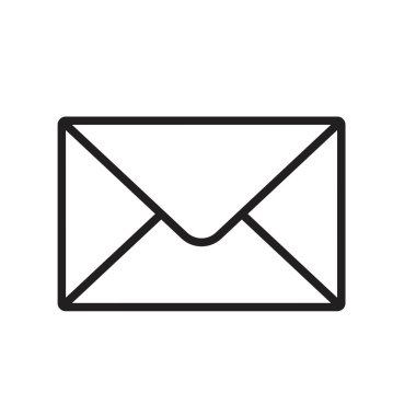 Web, bilgisayar ve mobil uygulama için zarf simgesi, e- posta simgesi vektörü