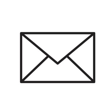 Web, bilgisayar ve mobil uygulama için zarf simgesi, e- posta simgesi vektörü