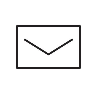 Web, bilgisayar ve mobil uygulama için zarf simgesi, e- posta simgesi vektörü