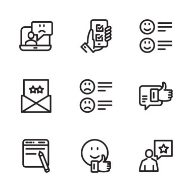 harf simgelerinin vektör kümesi, mesaj ve mesaj simgeleri. Basit tasarım ögeleri.