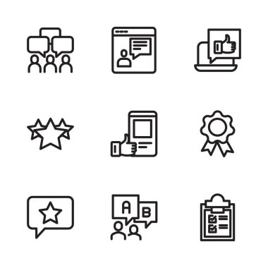 iş simgeleri kümesi, vektör illüstrasyonu