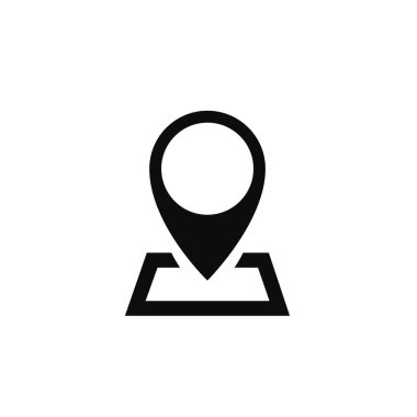 konum vektör simgesi. konum simgesi çizimi. konum simgesi vektörü. GPS simgesi. Grafik tasarımı. Vektör 10. simge