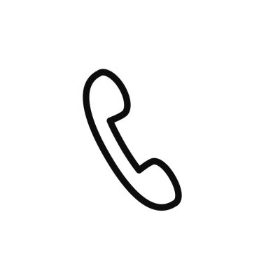 Telefon simgesi vektör illüstrasyonu