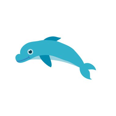 Balina ikonu. Vektör çizimi. beyaz arkaplanda izole