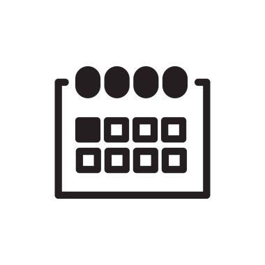 vektör çizim tasarım takvim simgesinin
