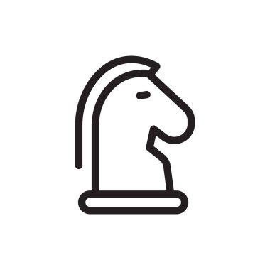 baş at simgesi vektör illüstrasyonu