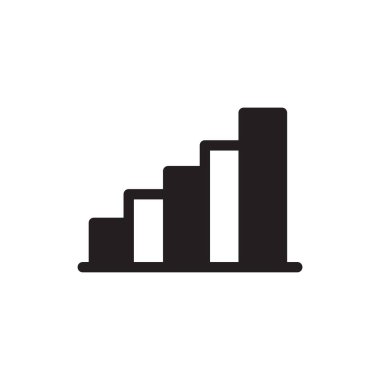 grafik vektör simgesi. Mobil konsept ve web tasarımı için düz simge dolduruldu. Grafik çizelgesi simgesi. Sembol, logo illüstrasyonu. vektör illüstrasyonu