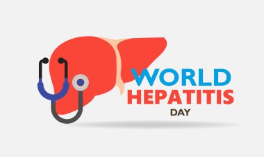 Dünya Hepatit Günü, vektör çizimi