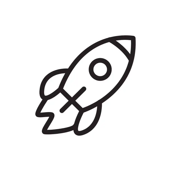 roket ikonu vektör illüstrasyonu