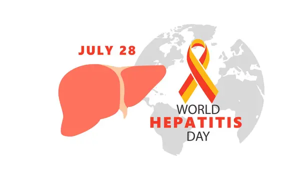 Dünya Hepatit Günü, vektör çizimi