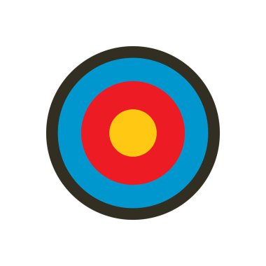 hedef simgesi. vektör illüstrasyonu