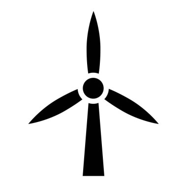 Yel değirmeni vektör simgesi logosu