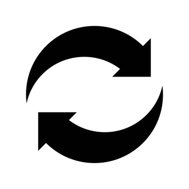 Vektör ince çizgi simgesini tazele