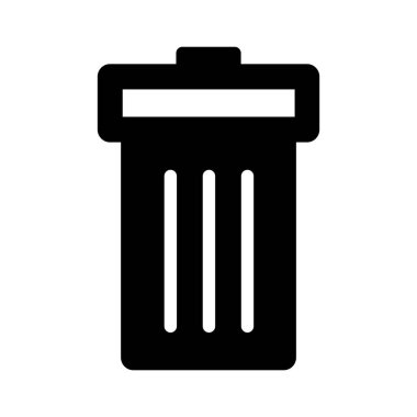 Geri dönüşüm bin glyph vektör simgesi tasarımı