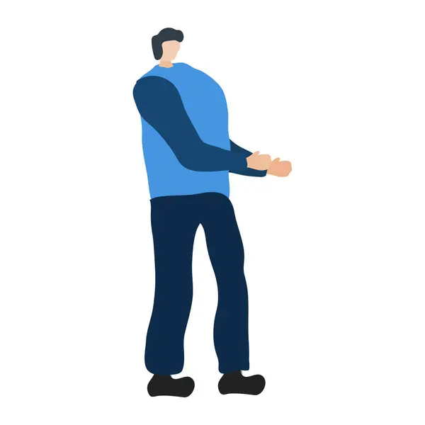 izole erkek çizgi film karakter vektör tasarımı