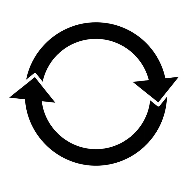 Saatin tersi yönde düz vektör simge döndürmek