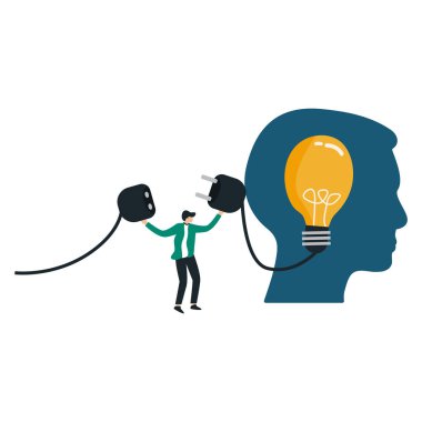 businessmen with light bulb