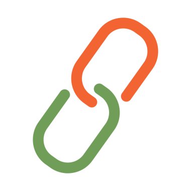 Zincir simgesi. Vektör çizim