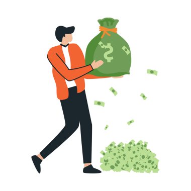 Parası ve parası olan bir iş adamı.