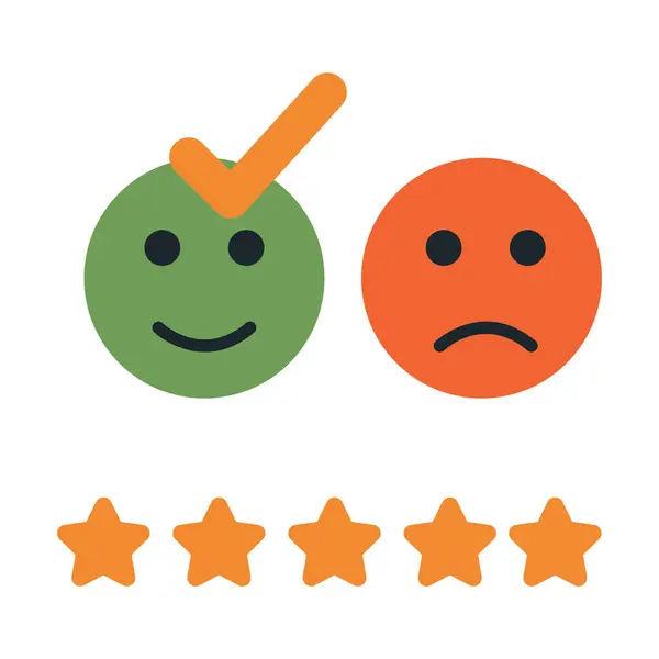 Müşteri memnuniyeti geri bildirimi beş yıldız ve iyi eleştiri