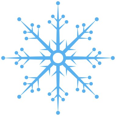 Güzel kar tanesi. Noel tasarımı. Vektör Kar Tanesi beyaz arkaplanda izole edildi.