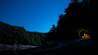 beautiful night sky, nature landscape