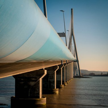 Barselona 'daki köprünün manzarası