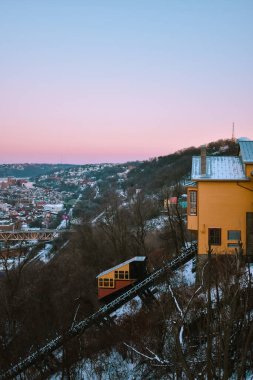 Monongahela Incline at dusk in Pittsburgh, Pennsylvania